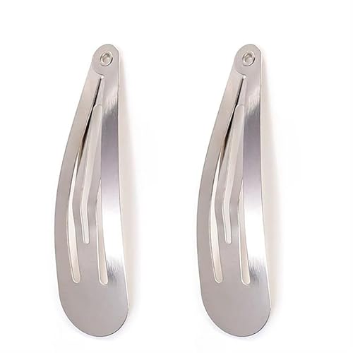 YK2Silver YK2 SilverJewelry Stern Haarspangen Metall Tröpfchen Haarnadeln Haarspangen Clip Mädchen Koreanische Haarnadel Kopfbedeckung Zubehör (Color : 2pcs droplet clips) von BADALO