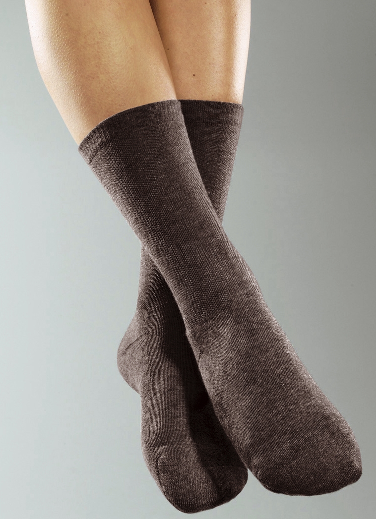 6 Paar Wohlfühl-Socken, Damen, Größe 1 (35-38), Schwarz von BADER