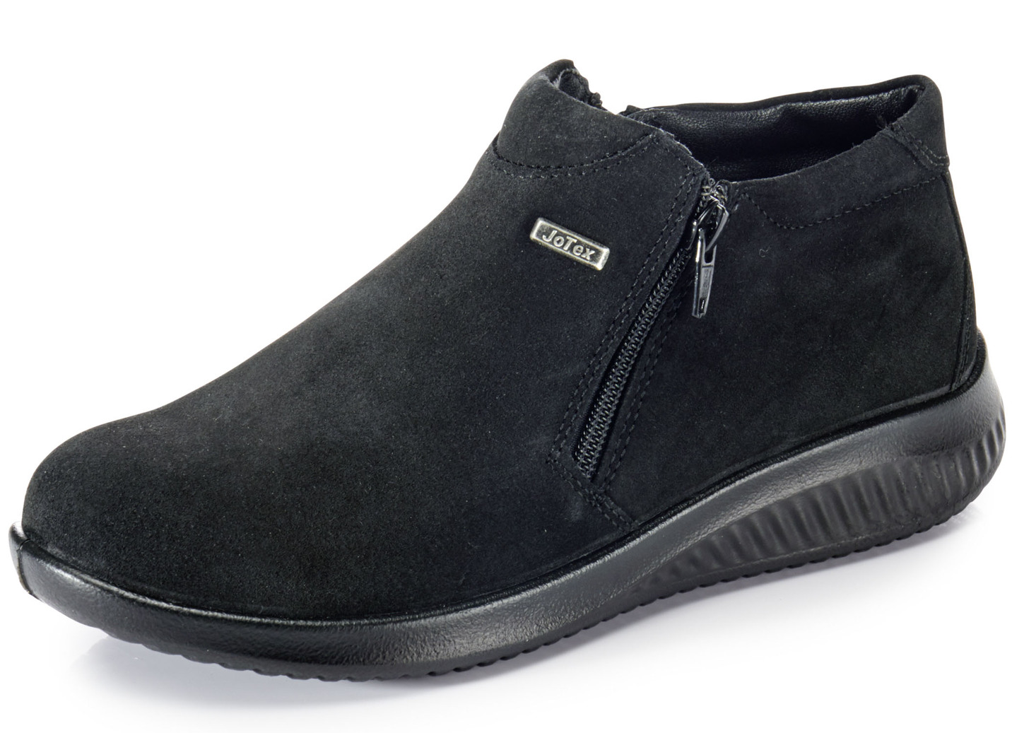 Atmungsaktive Damen-Boots, Winterschuhe, Weite K, mit Reißverschluss, Schwarz, Größe 42 von BADER