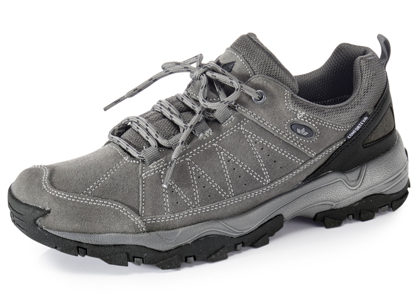 Atmungsaktive Herren-Schnürschuhe, mit herausnehmbarem Fußbett, Grafit, Größe 40 von BADER