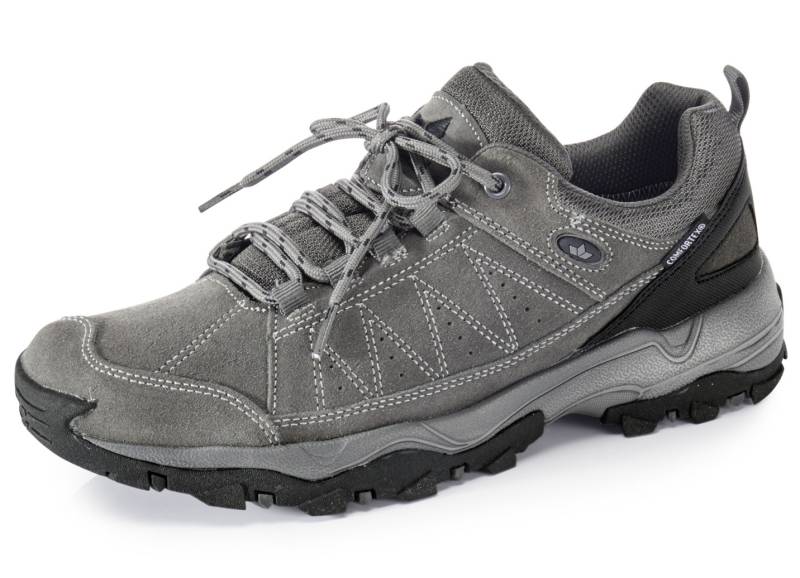 Atmungsaktive Herren-Schnürschuhe, mit herausnehmbarem Fußbett, Grafit, Größe 45 von BADER