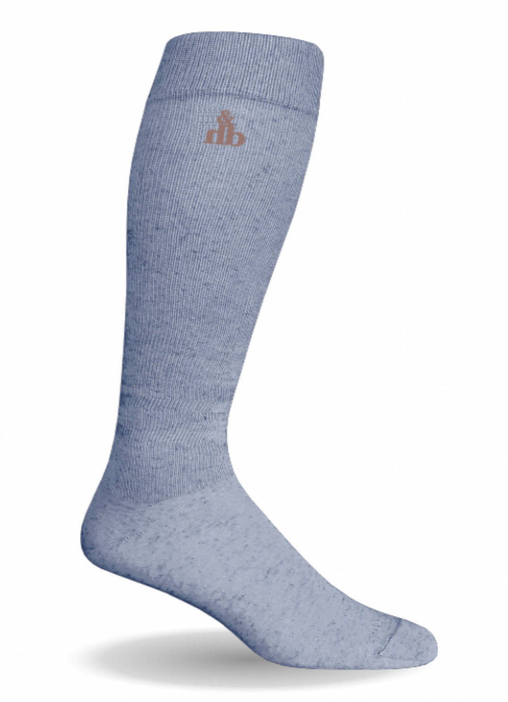 Atmungsaktive Wohlfühl-Socken oder Kniestrümpfe für Damen und Herren, Kniestrümpfe, Größe 004 (45–47), Blaugrau von BADER
