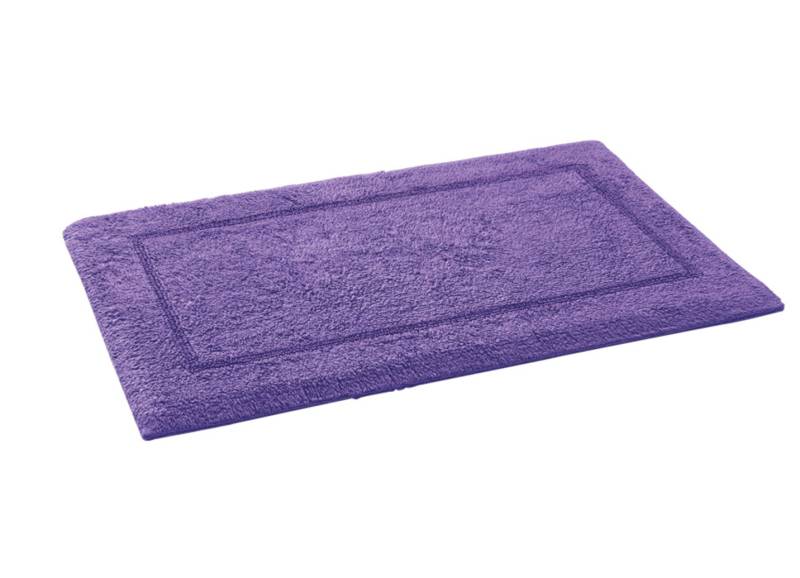 Bad-Wendegarnitur aus 100% Baumwolle, Größe 106 (Hänge WC Vorleger, 50x 50 cm), Lila von Webana