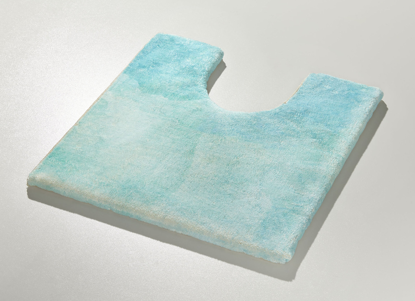 Badgarnitur, Größe 108 (Stand-WC-Vorleger, 50/ 50 cm), Türkis von BADER