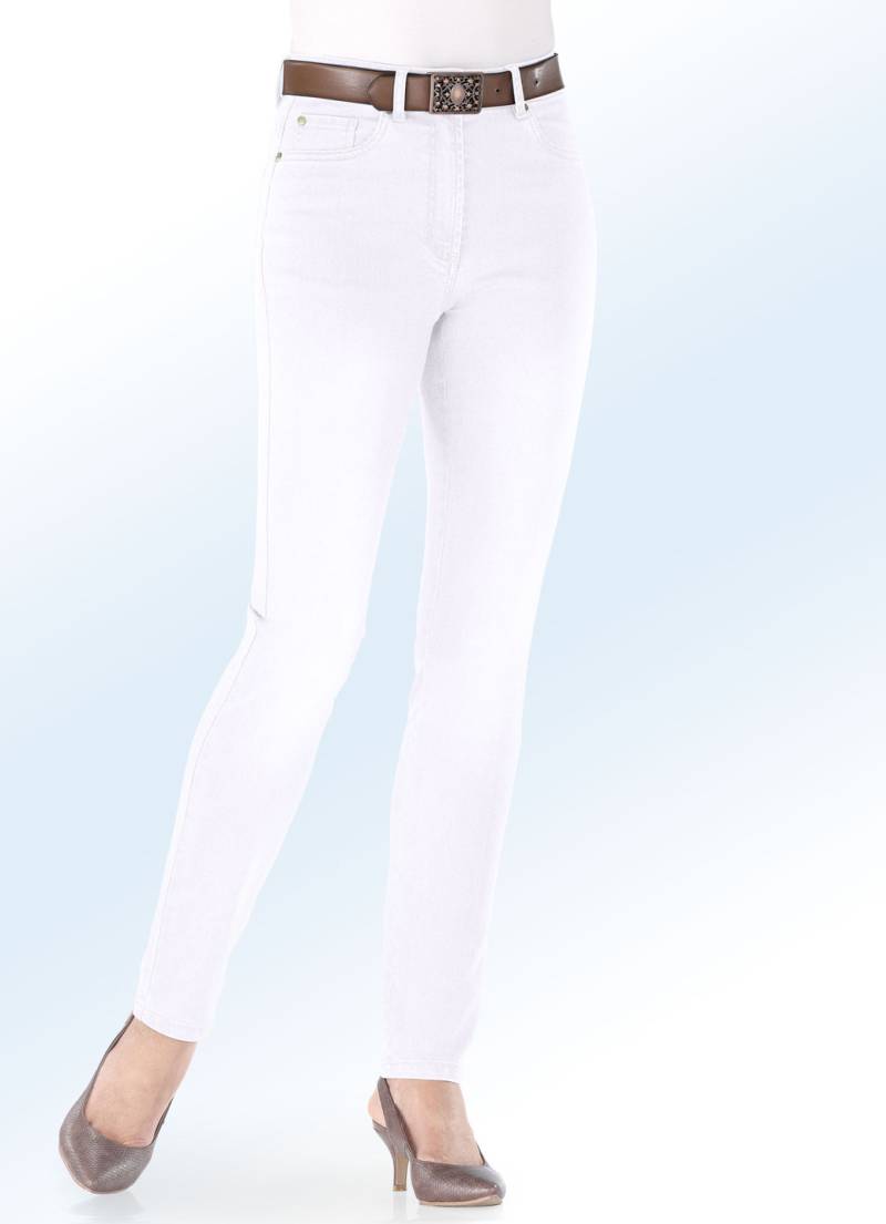 Basic-Jeans, Weiss, Größe 17 von BADER