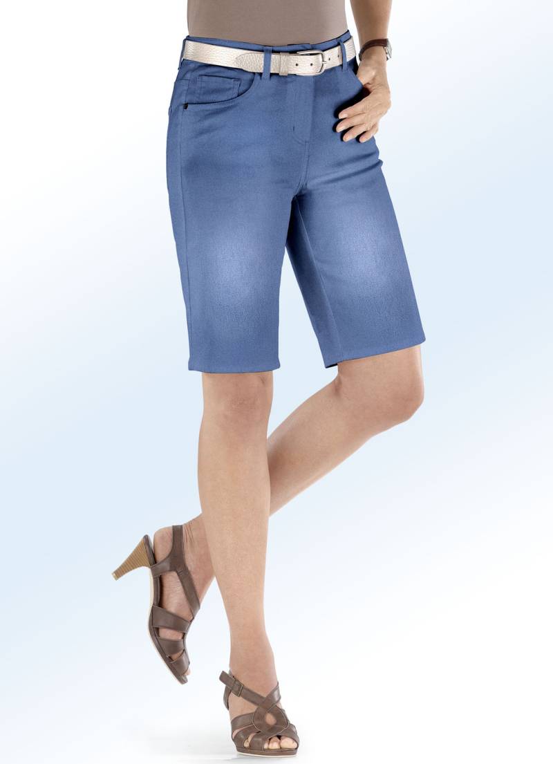 Basic-Jeans-Bermudas, Jeansblau, Größe 42 von BADER