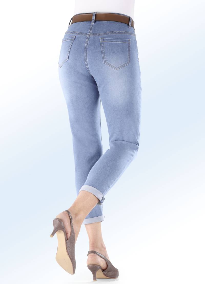 Basic-Jeans in 7/8-Länge, Hellblau, Größe 38 von BADER