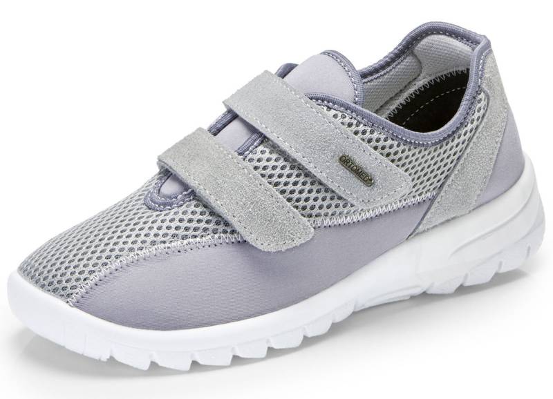 Bequeme Damen-Klettschuhe, Weite H, mit herausnehmbarem Fußbett, Grau, Größe 39 von BADER