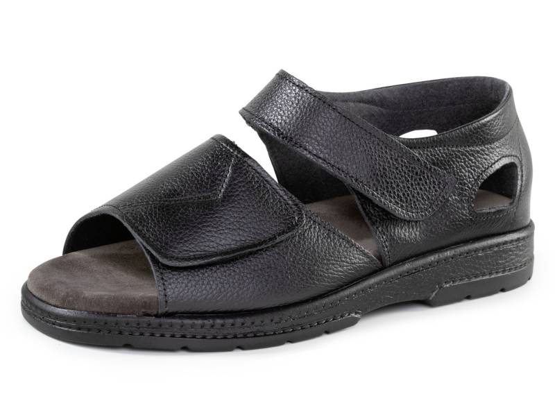 Bequeme Herren-Sandalen, Weite K, mit anatomisch geformtem Fußbett, Schwarz, Größe 43 Bequeme Herren-Sandalen, Weite K, mit anatomisch geformtem Fußbett, Schwarz, Größe 43 von BADER