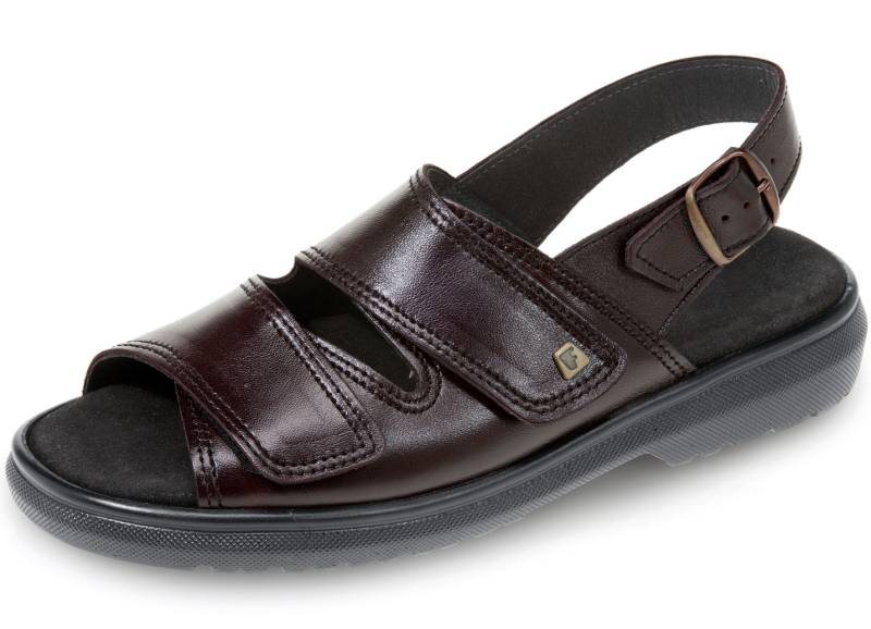 Bequeme Herren-Sandalen, Weite K, mit herausnehmbarem Fußbett, Chianti, Größe 40 Bequeme Herren-Sandalen, Weite K, mit herausnehmbarem Fußbett, Chianti, Größe 40 von BADER