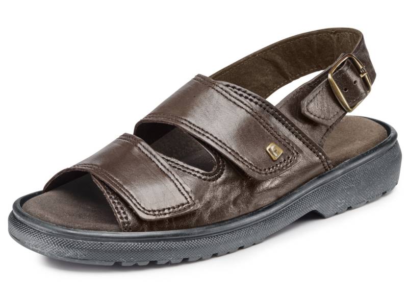 Bequeme Herren-Sandalen, Weite K, mit herausnehmbarem Fußbett, Mokka, Größe 46 Bequeme Herren-Sandalen, Weite K, mit herausnehmbarem Fußbett, Mokka, Größe 46 von BADER