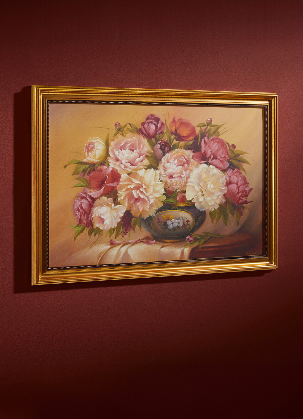 Bild Colorful Roses von Petrovitch Dvoretskiy, Rosa-Weiss von BADER