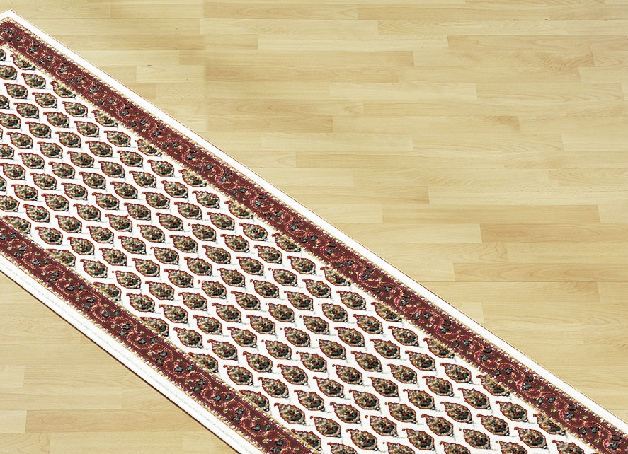 Brücken/Teppiche und Bettumrandungen in verschiedenen Farben, Größe 309 (2 Vorleger, 60x110 cm und 1 Läufer, 60x320 cm), Creme von BADER