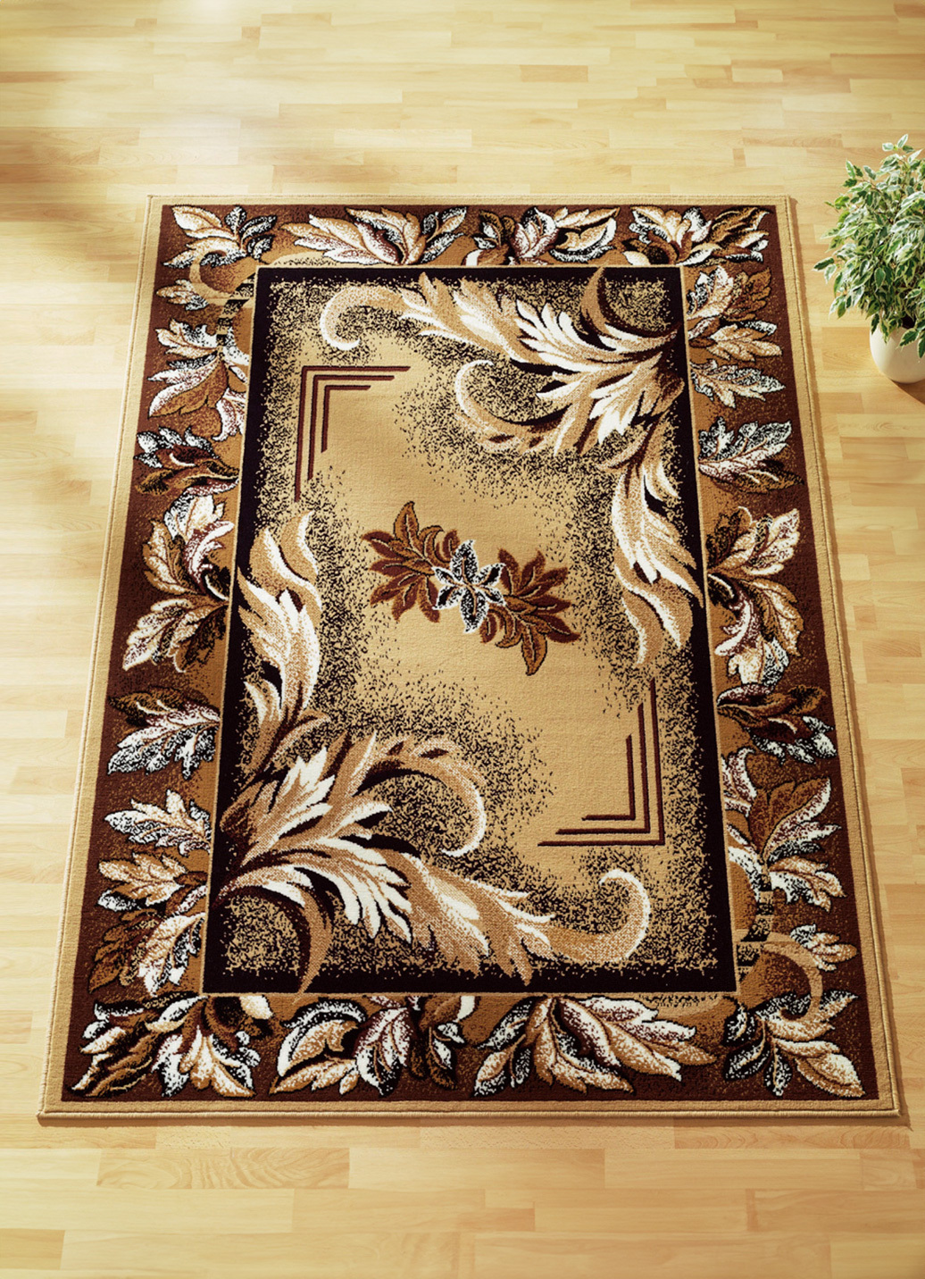 Brücken/Teppiche und Bettumrandungen mit Mittelmotiv, Größe 315 (2 Vorleger 60x110 cm und 1 Läufer 60x320 cm), Beige Mittelm. von BADER