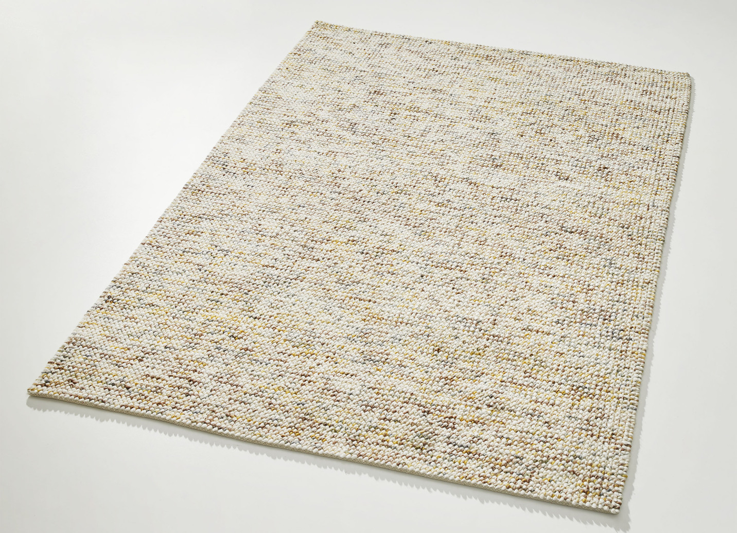 Brücken und Teppich aus Jute und Wolle, Größe 113 (Brücke, 60x120 cm), Beige von BADER