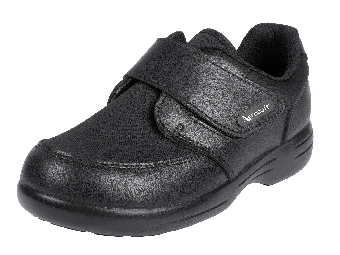 Damen-/Herren-Klettschuh in Weite H für den kräftigen Fuß, Schwarz, Größe 43 Damen-/Herren-Klettschuh in Weite H für den kräftigen Fuß, Schwarz, Größe 43 von BADER