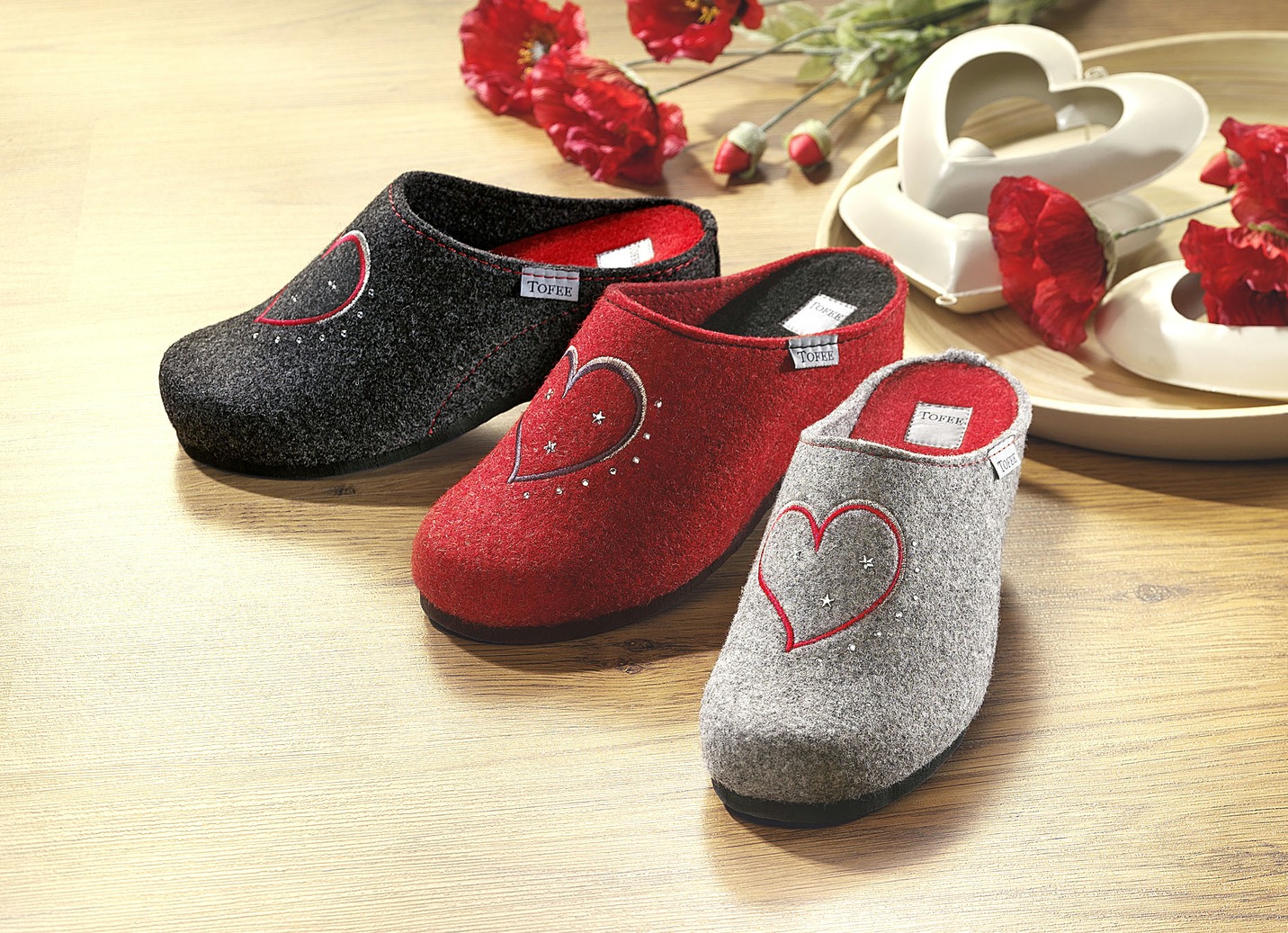 Damen-Hausschuh in verschiedenen Farben, Hellgrau, Größe 37 von BADER