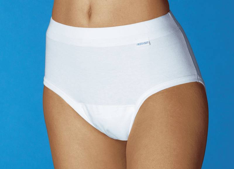 Damen Inkontinenz-Slip, 3er-Pack Damen-Slips, Weiss, Größe 3 von BADER