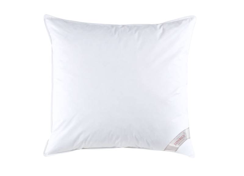 Daunendecken mit Medicott®-Ausrüstung – natürlicher Schutz für erholsamen Schlaf, Kissen, Größe 120 (Kissen, 80/80 cm), Weiss von BADER