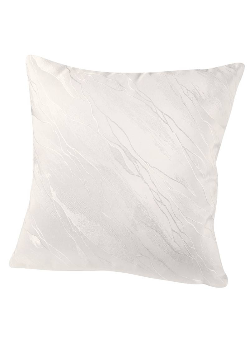 Dezente Tischdecke in Marmor-Optik, Größe 404 (Kissenbezug, 40/ 40 cm), Creme von BADER