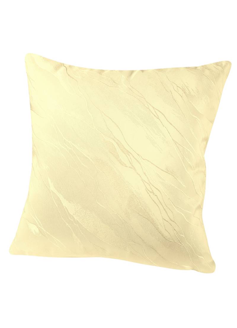 Dezente Tischdecke in Marmor-Optik, Größe 404 (Kissenbezug, 40/ 40 cm), Vanille von BADER