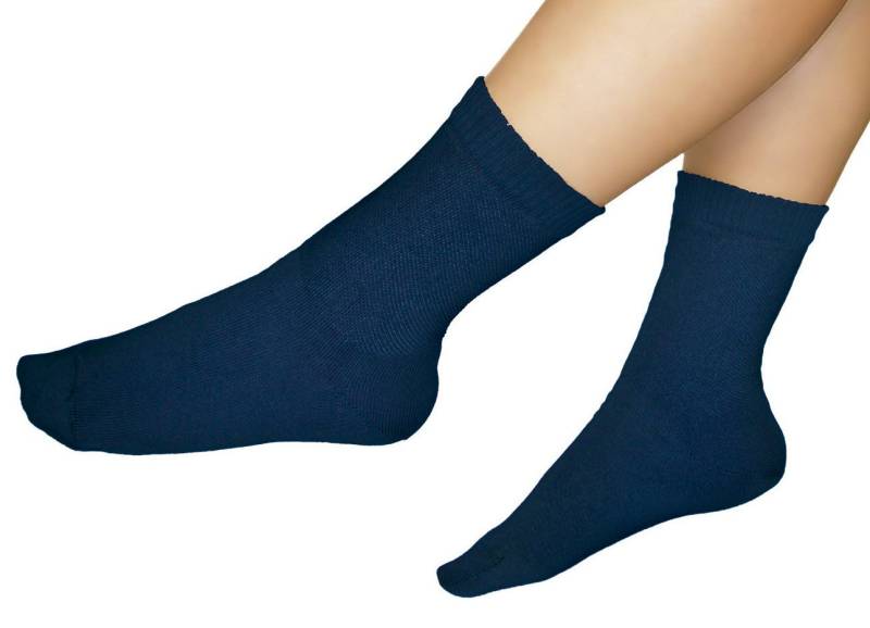 Diabetiker-Socken, 3-er Pack, Größe Gr. 1 (35-37), Marine von BADER