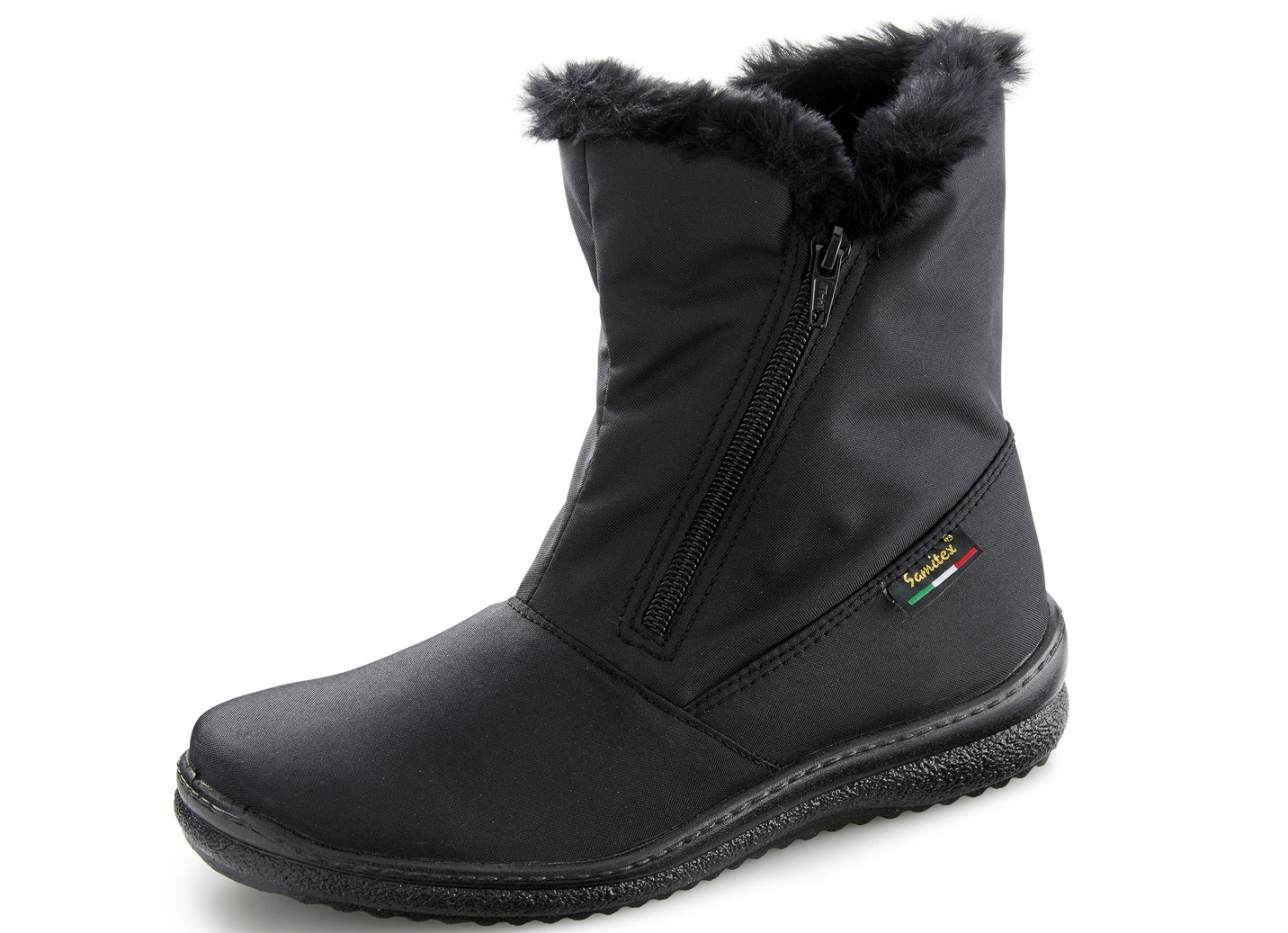 ELENA EDEN, atmungsaktive Damen-Stiefeletten, Winterschuhe, Weite G, mit Reißverschluss, Schwarz, Größe 40 von BADER