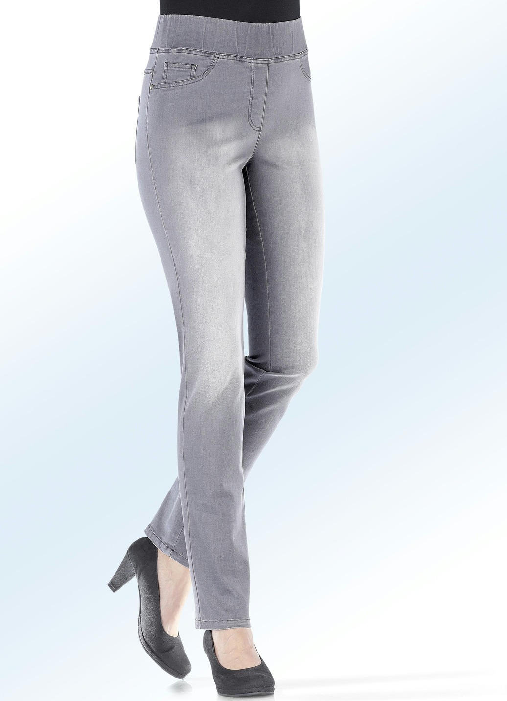 Figurformende Jeans, Grau, Größe 20 von COSMA