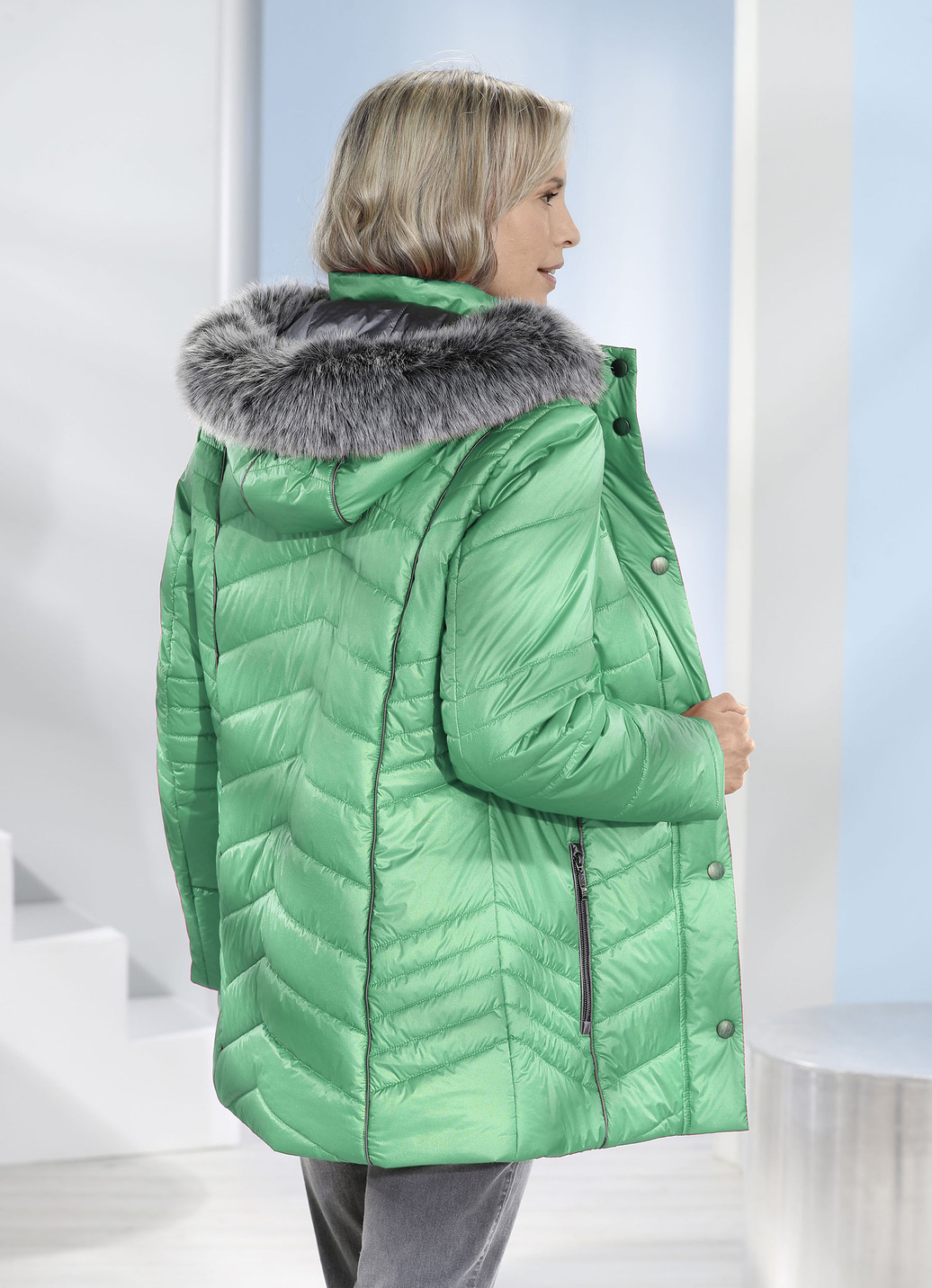 Funktionsjacke in 2 Farben, Grün, Größe 44 von BADER