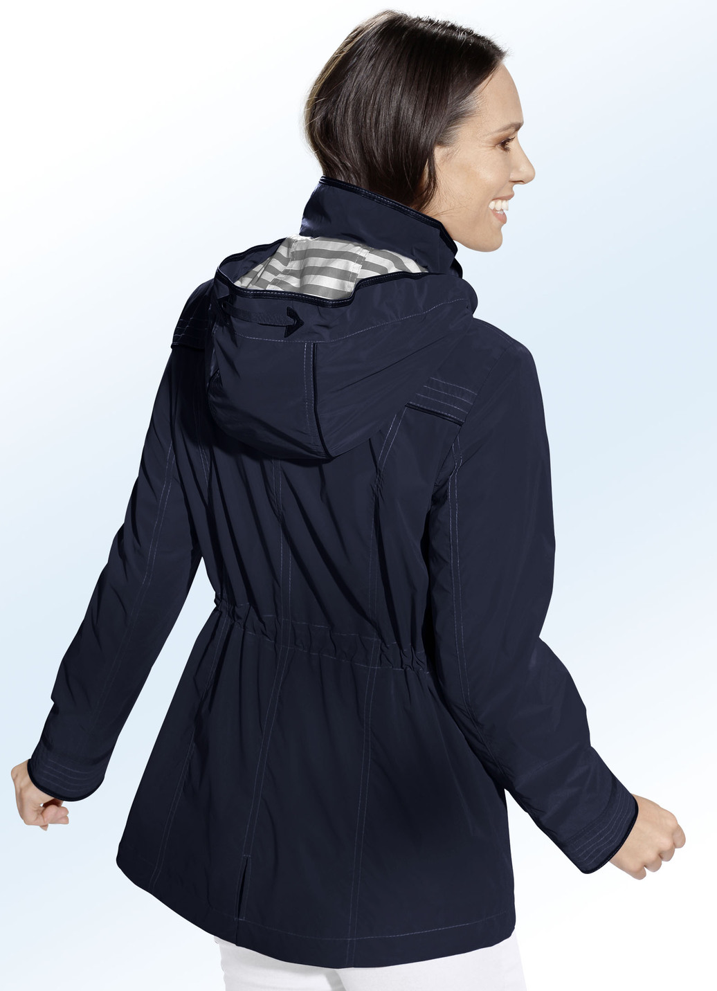 Funktionsjacke mit PU Beschichtung, Navy, Größe 40 von BADER