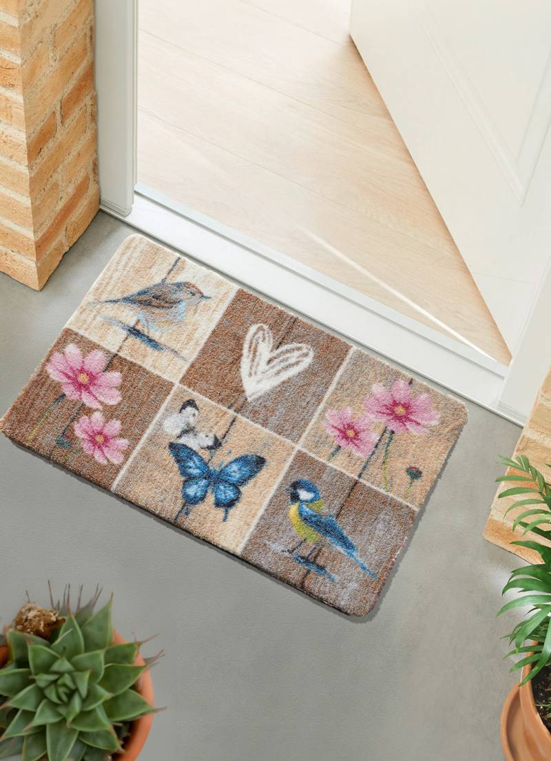 Fußmatte für Fußbodenheizung geeignet, Größe 103 (50x70 cm), Multicolor von BADER