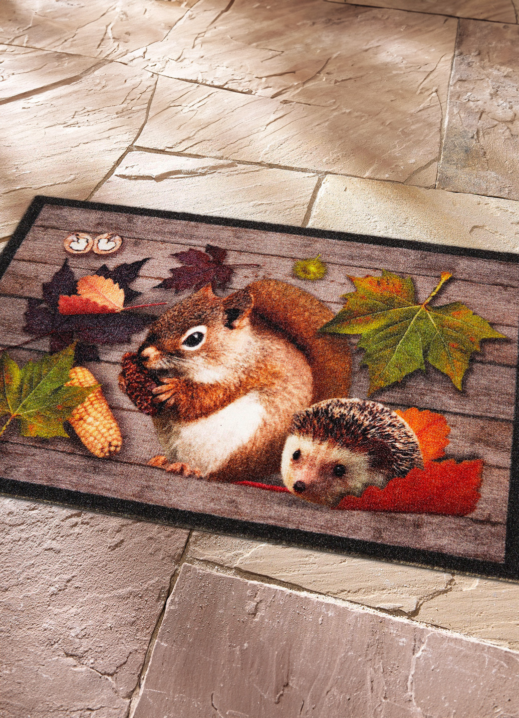 Fußmatte mit rutschhemmender Rückseite, Bunt Fußmatte mit rutschhemmender Rückseite, Bunt von BADER