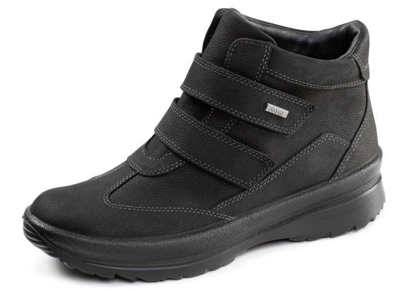 Gefütterte Damen-Boots, Winterschuhe, Weite H, mit Plüsch, Schwarz, Größe 42 von BADER