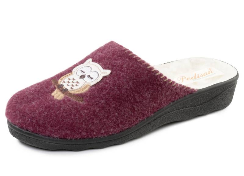 Gefütterte Damen-Hausschuhe, mit Schurwolle, Bordeaux, Größe 38 Gefütterte Damen-Hausschuhe, mit Schurwolle, Bordeaux, Größe 38 von BADER