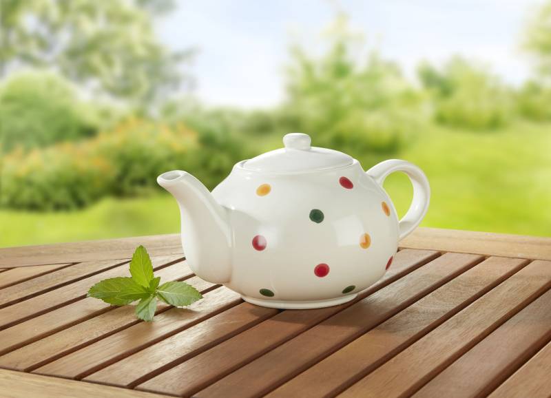 Geschirr aus Dolomit, Teekanne mit Deckel, Bunt Geschirr aus Dolomit, Teekanne mit Deckel, Bunt von BADER