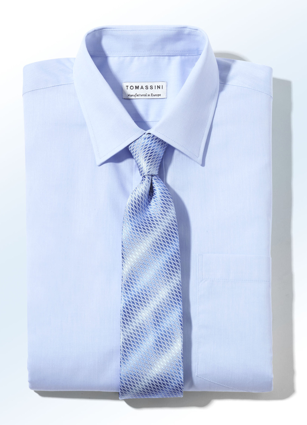 Hemd mit Kentkragen in 5 Farben und 2 Ausführungen, Länge Kurzarm, Bleu, Größe 38 von BADER