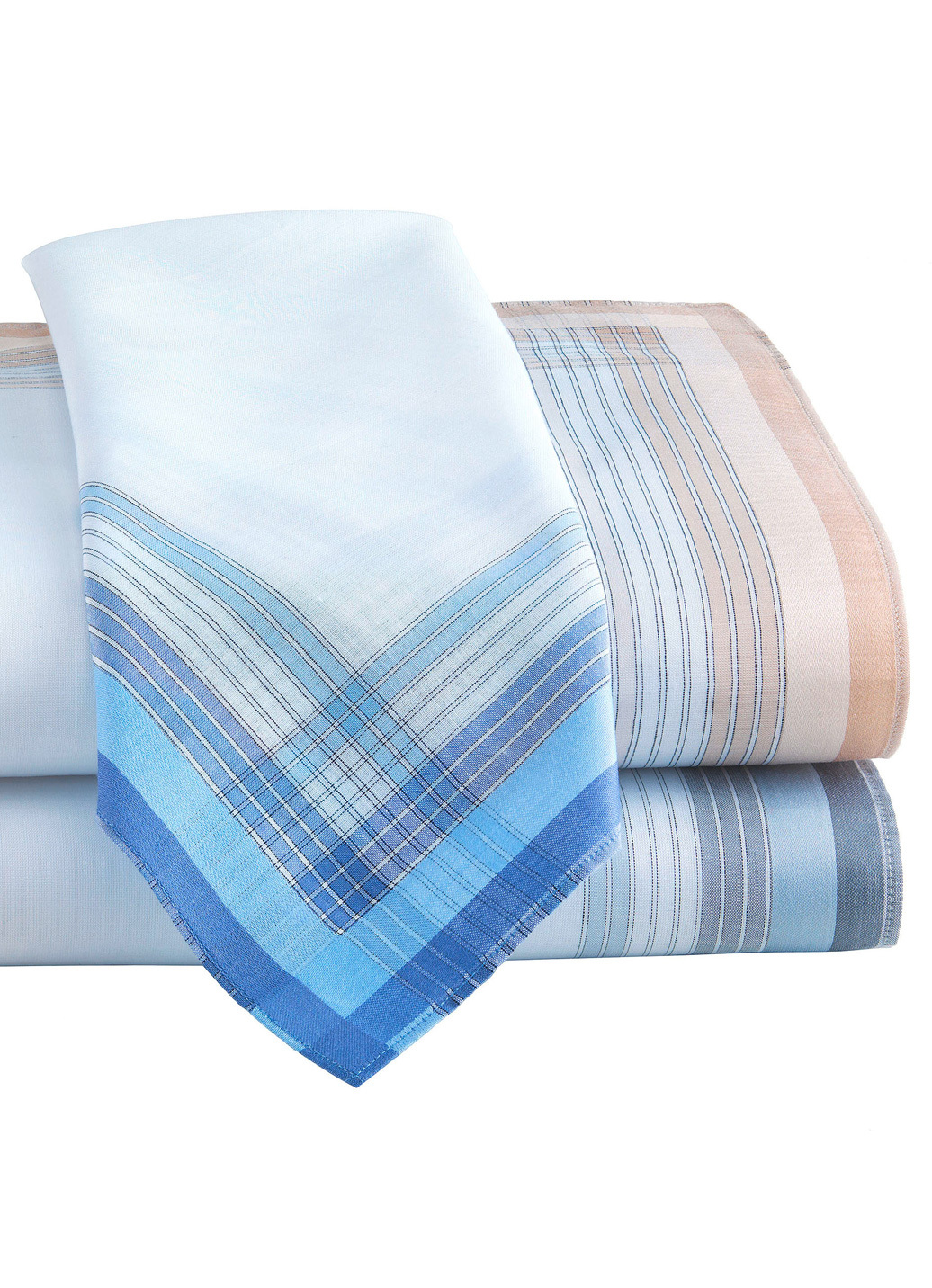 Herren-Stofftaschentücher aus reiner Baumwolle, Größe 200 (6er-Pack) von BADER