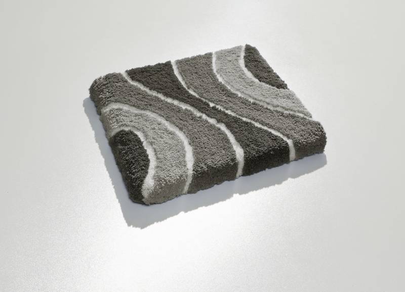 Herrlich weiche Badgarnitur, Größe 109 (Hänge-WC-Vorleger, 50/ 50 cm), Anthrazit von BADER