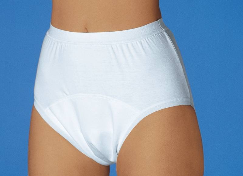 Inkontinenz-Slip für Damen+Herren, Damen/Herren-Slip, Größe 4 (38/40), Weiss von BADER