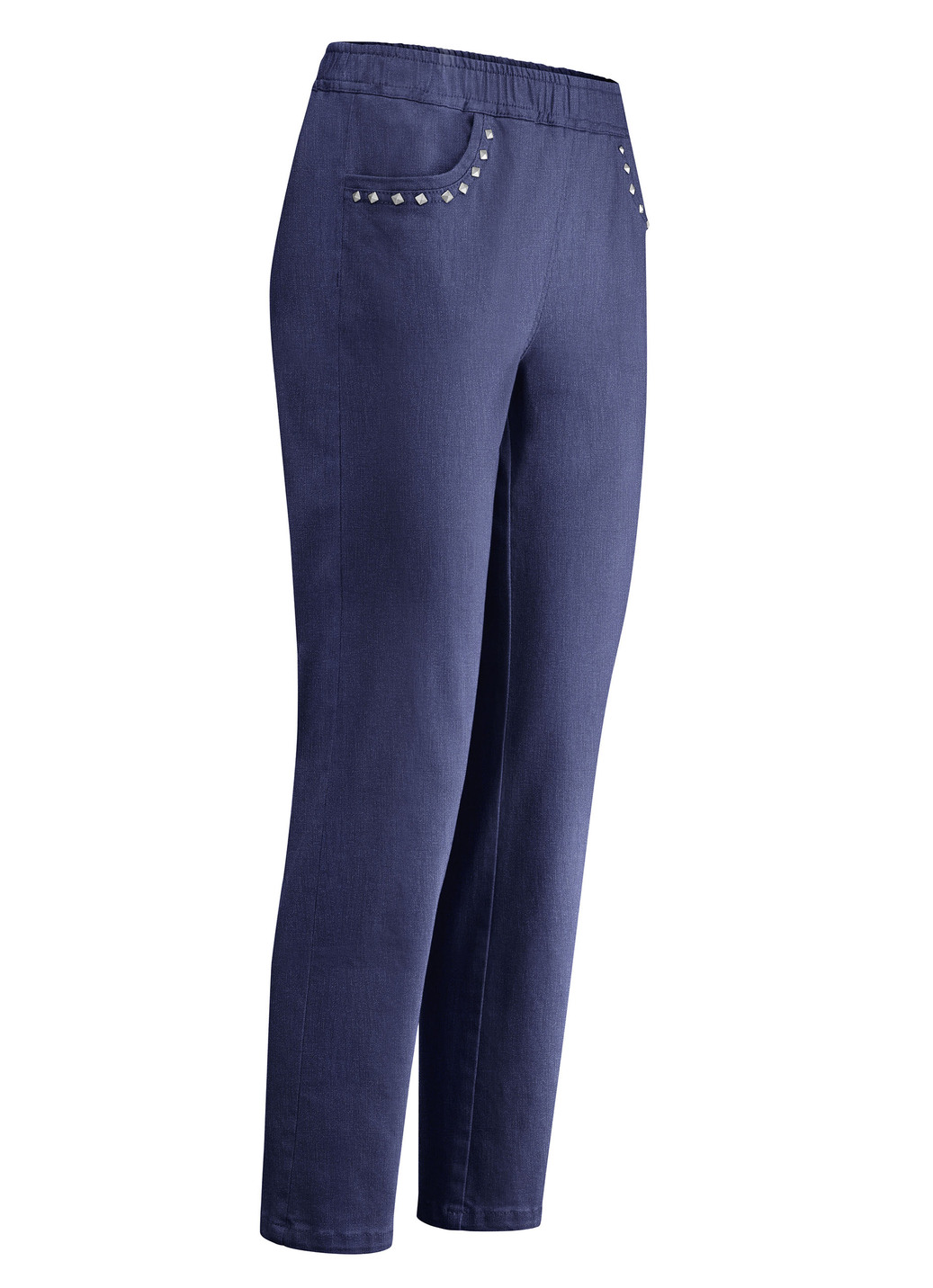 Jeans in 7/8-Länge, Dunkelblau, Größe 46 von BADER