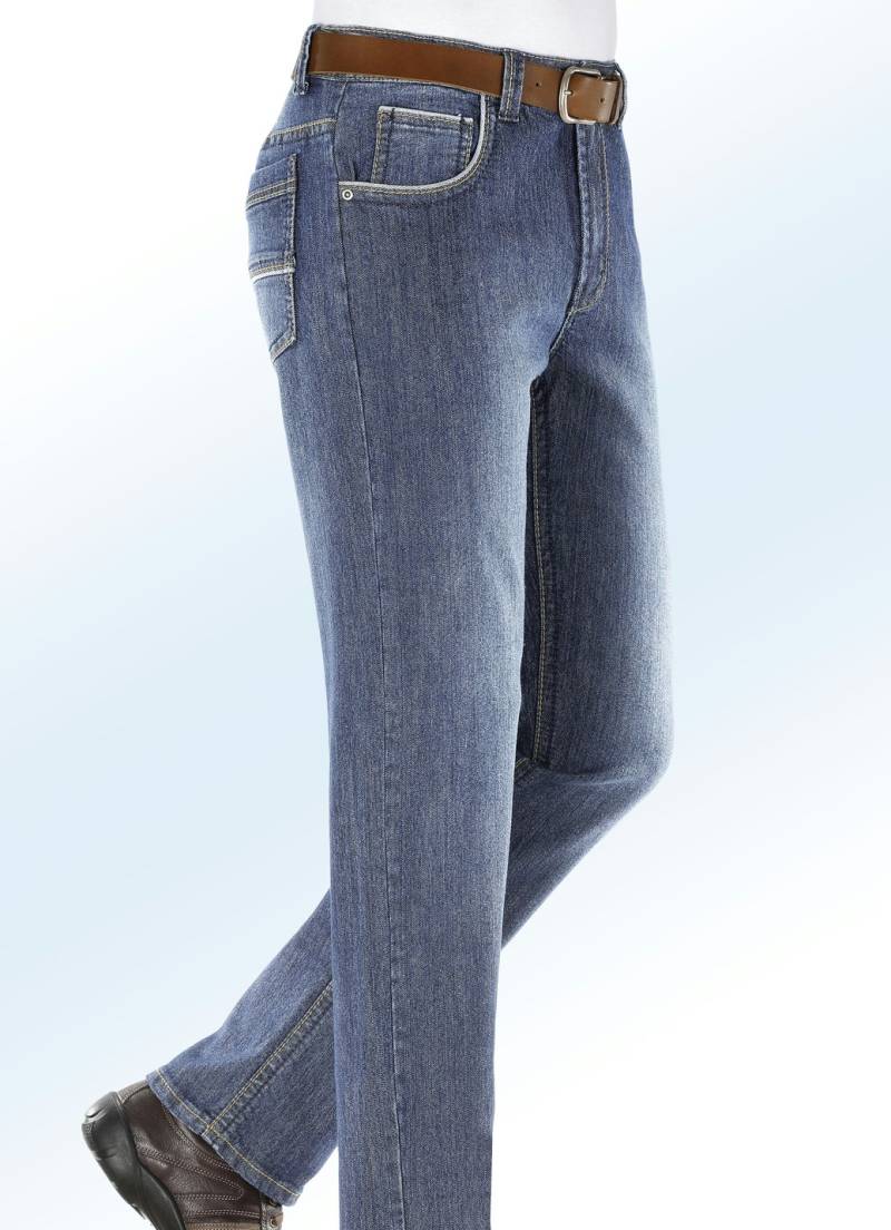Jeans mit modischen Details in 3 Farben, Helljeans, Größe 58 von BADER