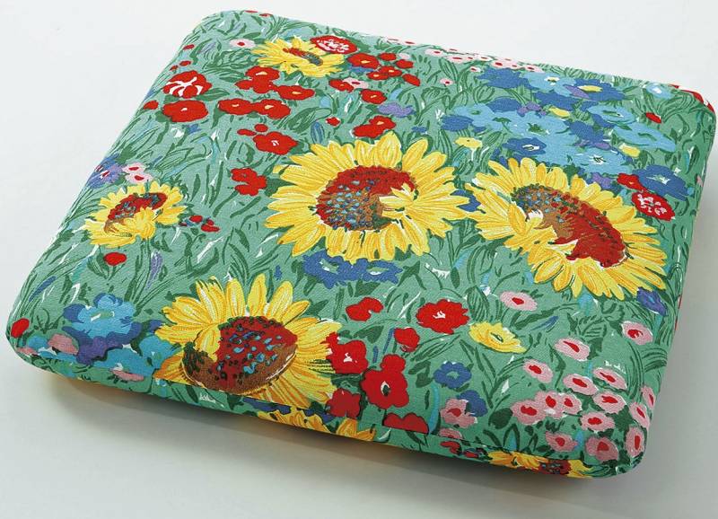 Kissen und Auflagen in mustergültiger Qualität, Sitzkissen 2er-Set, Sommerwiese von BADER