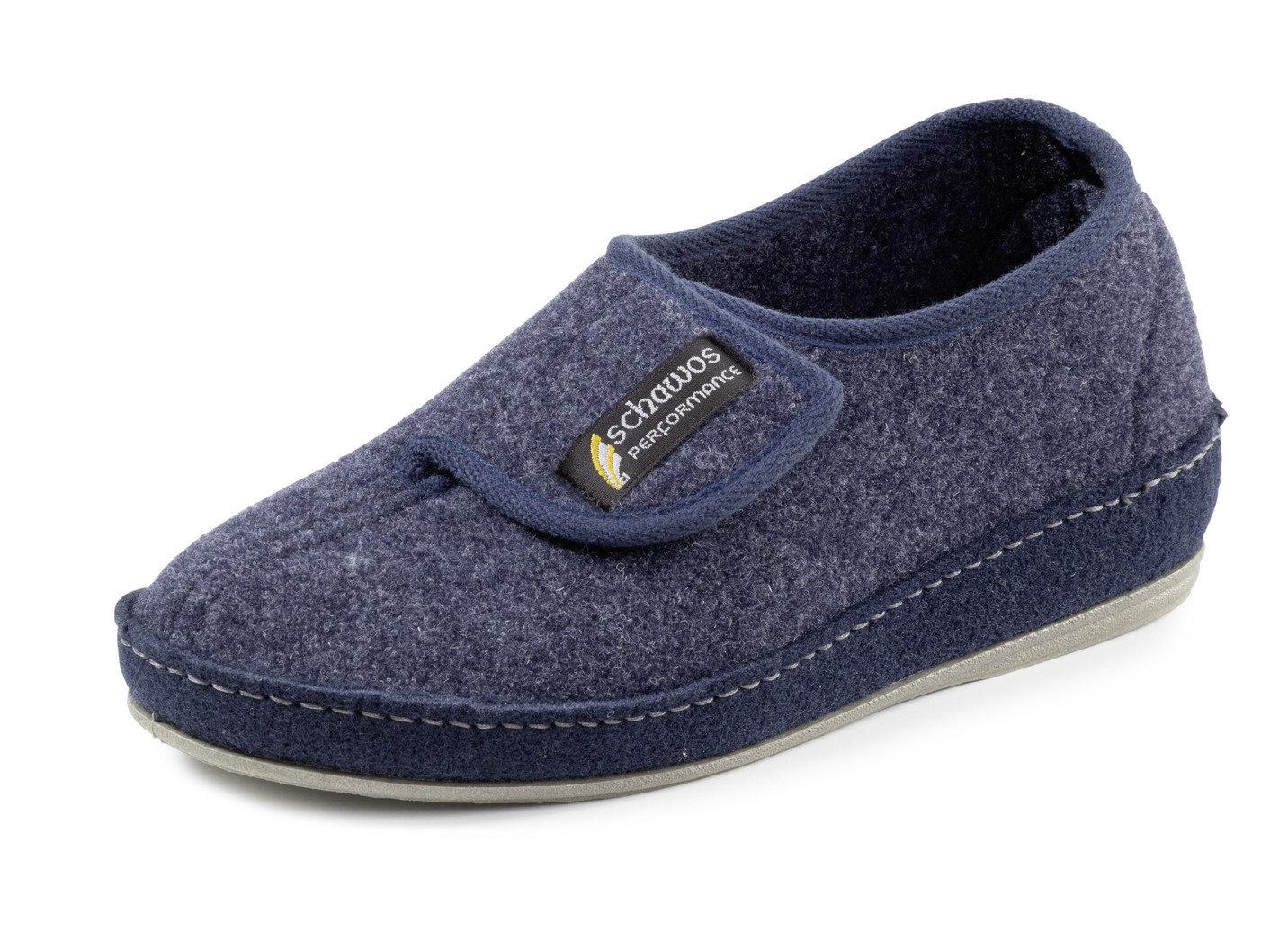 Komfortable Herren-Hausschuhe, mit anatomisch geformtem Fußbett, Marine, Größe 43 von BADER