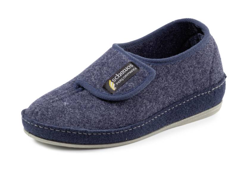 Komfortable Herren-Hausschuhe, mit anatomisch geformtem Fußbett, Marine, Größe 46 von BADER