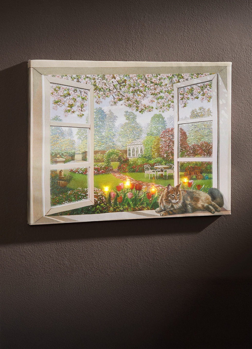 LED-Bild auf Holzrahmen, Bunt LED-Bild auf Holzrahmen, Bunt von BADER