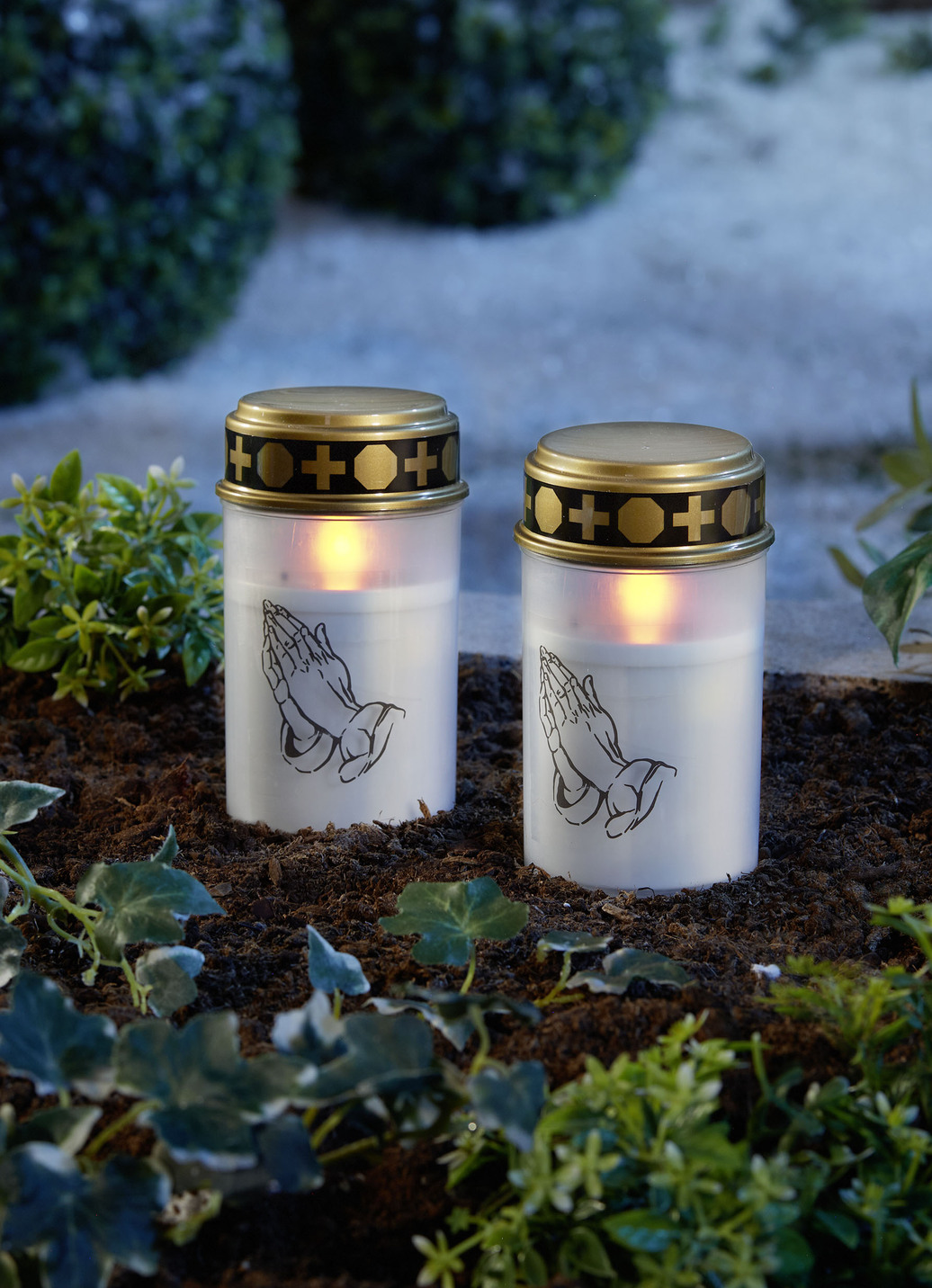 LED-Grablicht, 2er-Set, Weiss von BADER