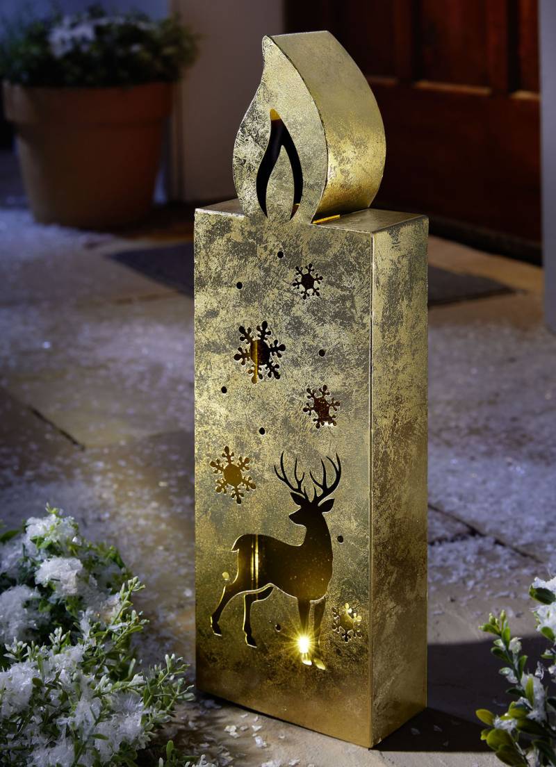 LED-Kerze aus Metall, Gold LED-Kerze aus Metall, Gold von BADER