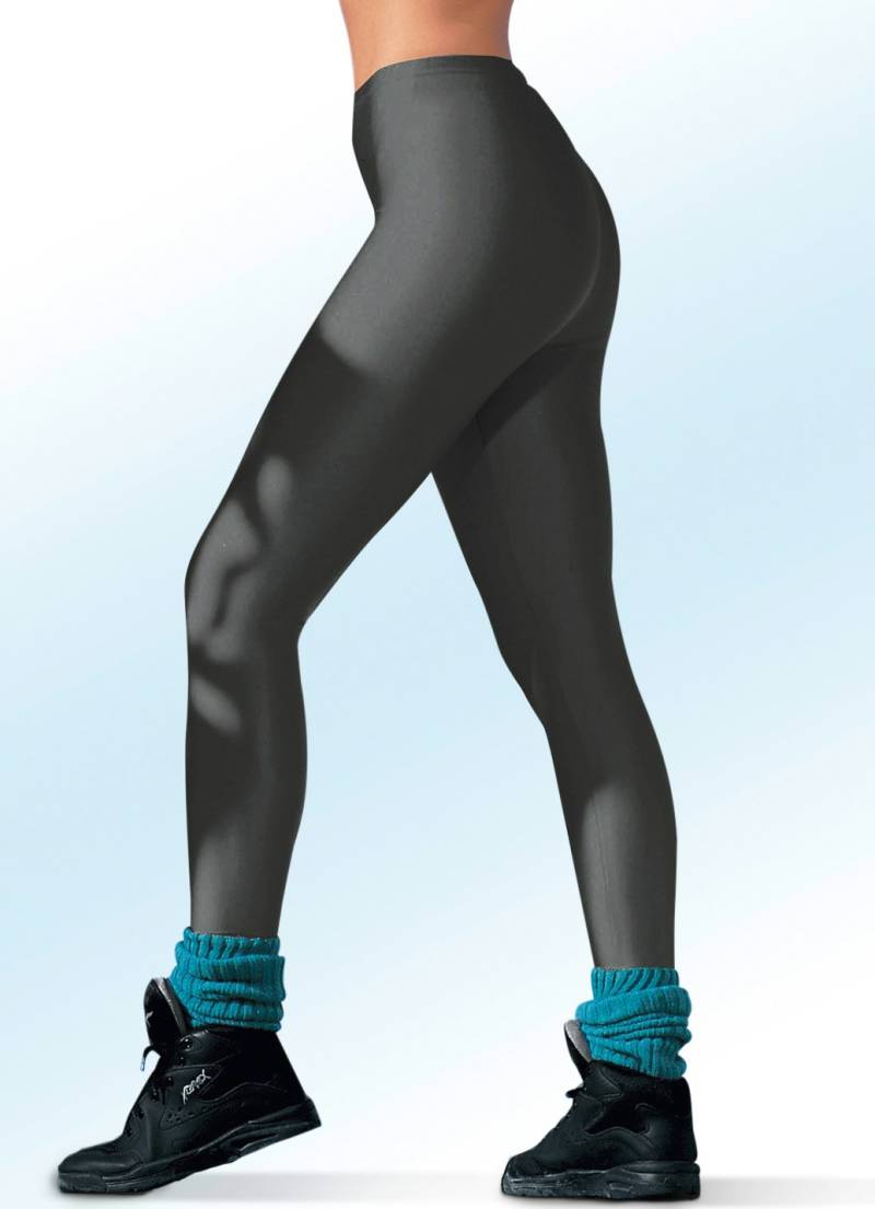 Leggings mit Glanz-Effekt in 4 Farben, Anthrazit, Größe 48 von BADER