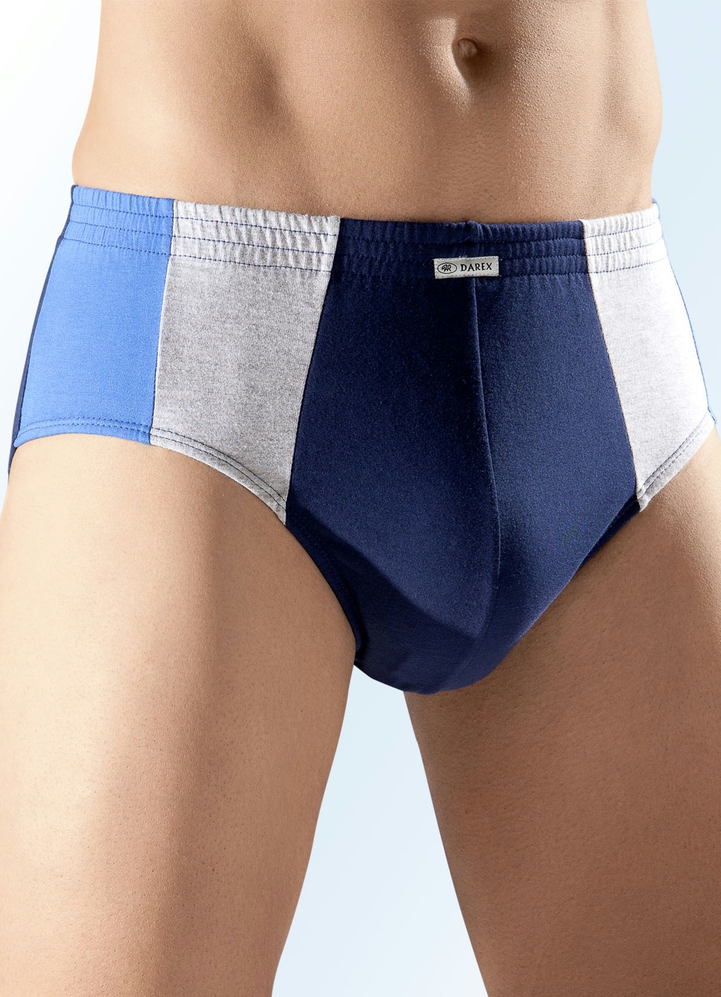 Mehrfachpack Slips mit seitlichen Einsätzen, Fünferpack Slips, 3X Marine-Royalblau-Grau Meliert, 2X Marine-Rot-Grau Meliert, Größe 7 Mehrfachpack Slips mit seitlichen Einsätzen, Fünferpack Slips, 3X Marine-Royalblau-Grau Meliert, 2X Marine-Rot-Grau Meliert, Größe 7 von BADER