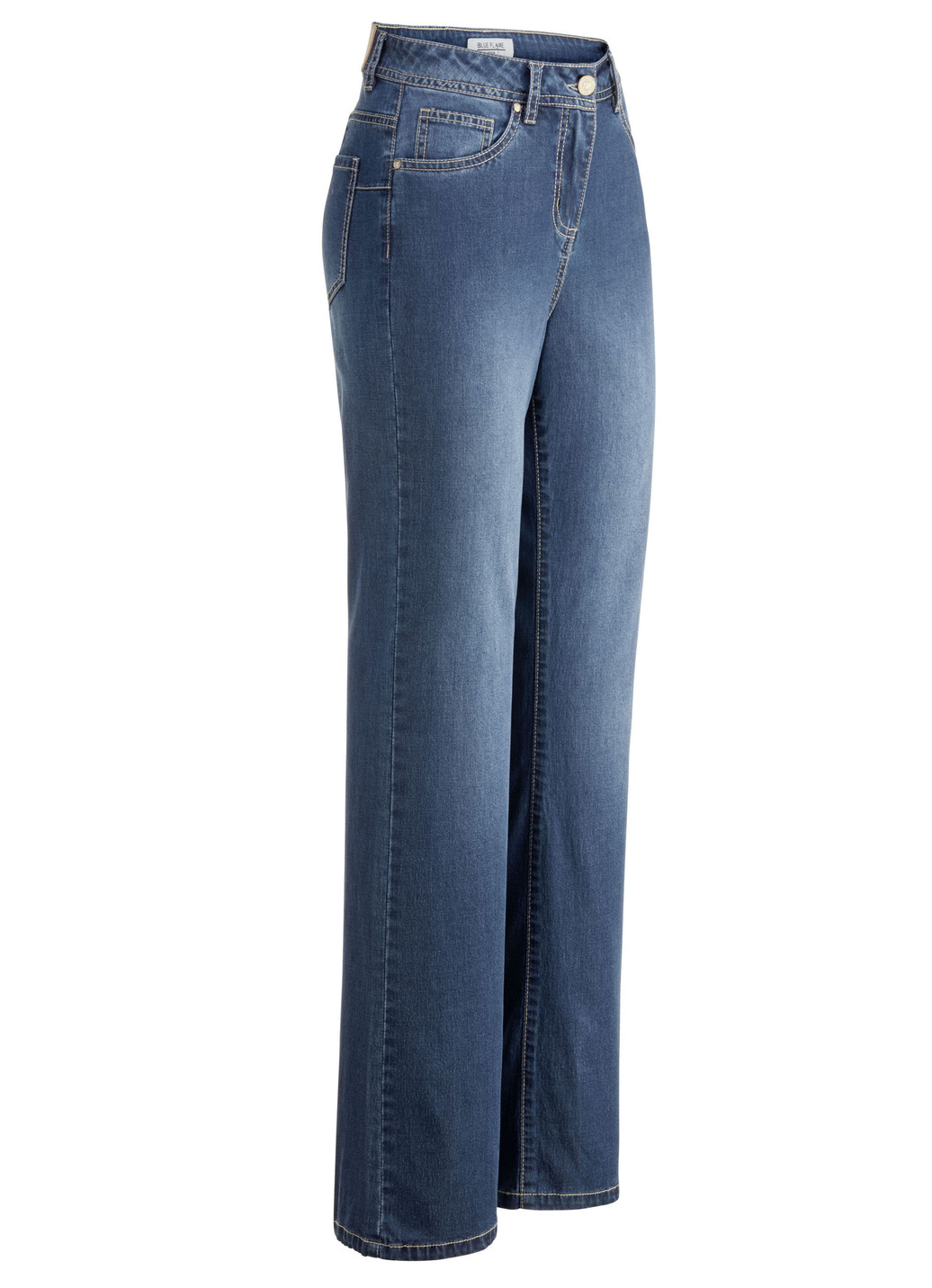 Modische Jeans in 5-Pocket-Form, Jeansblau, Größe 17 von BADER
